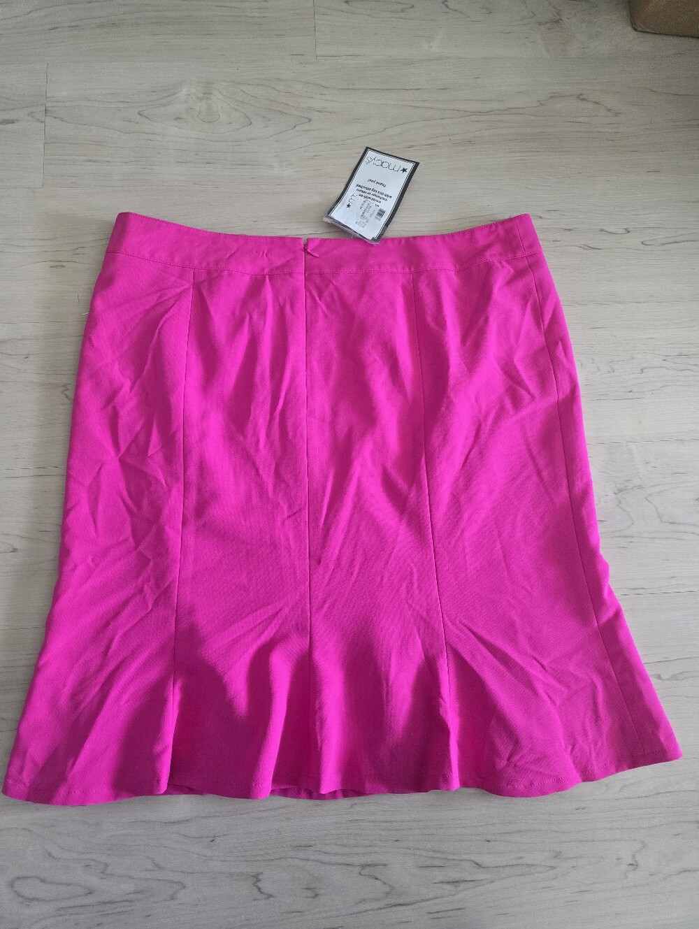 NWT Le Suit Pink Fuchsia Flare Skirt Size 18 Knee Length Career Y2K $149 - Picture 7 of 9